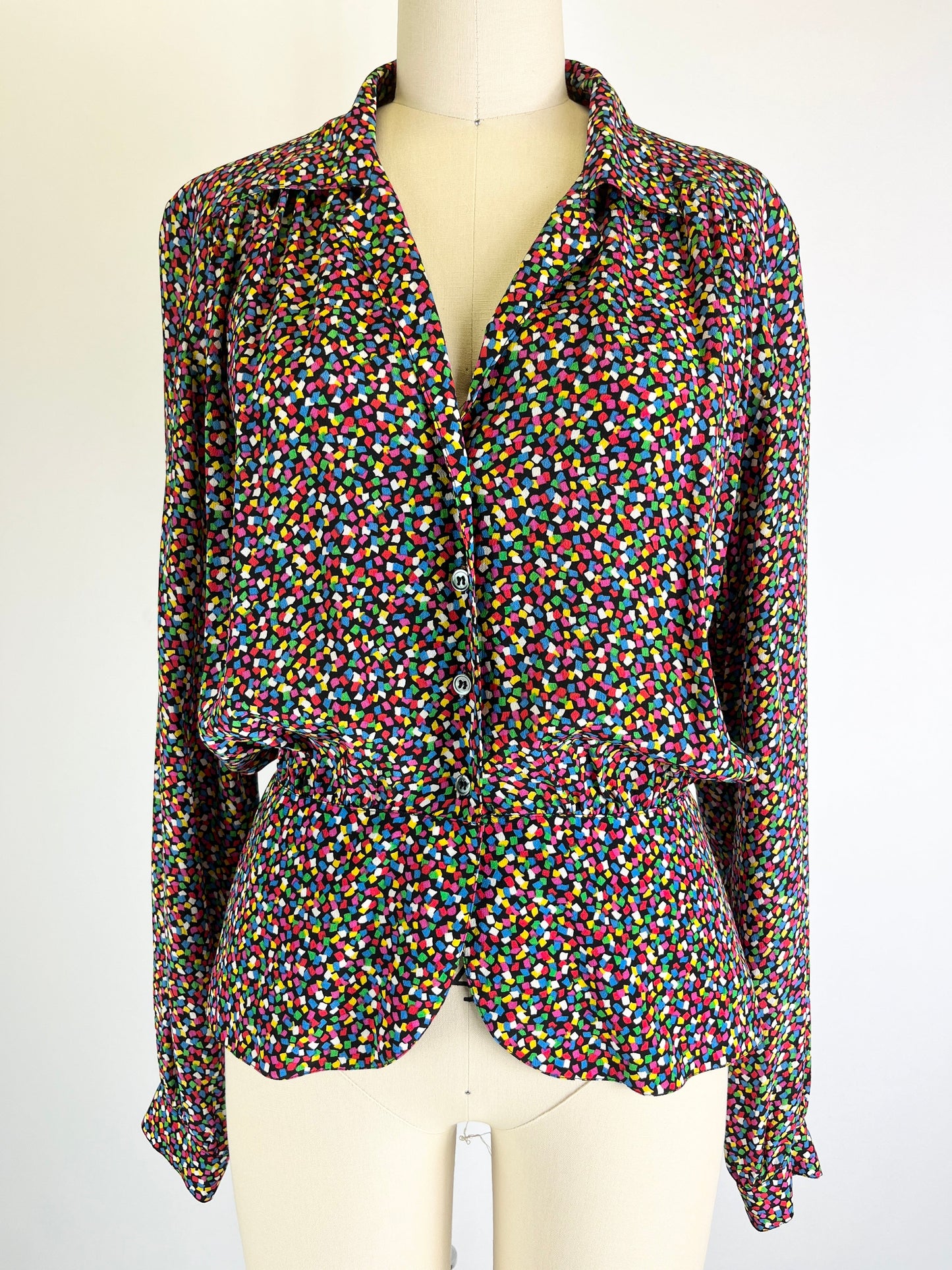 1980s Peplum Blouse